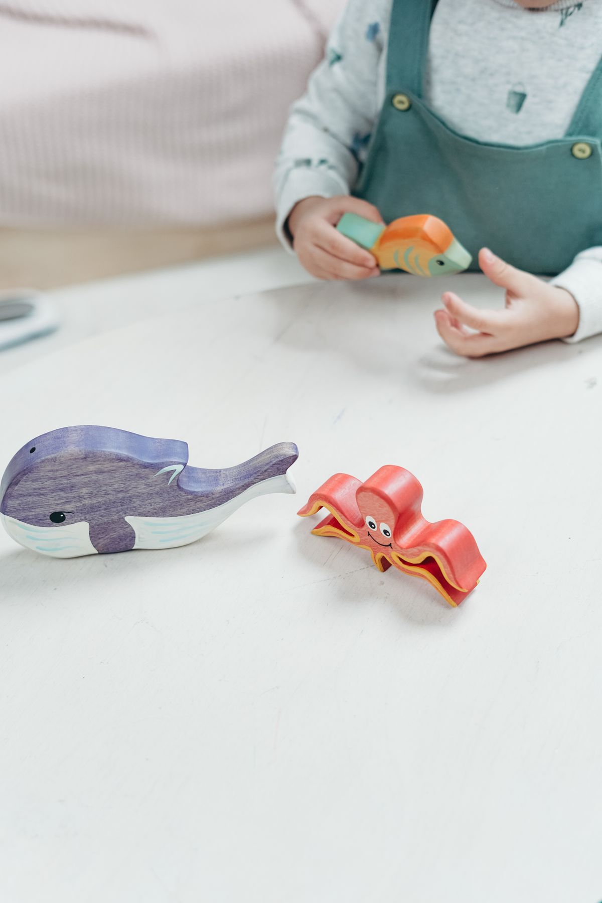 Colourful wooden toys